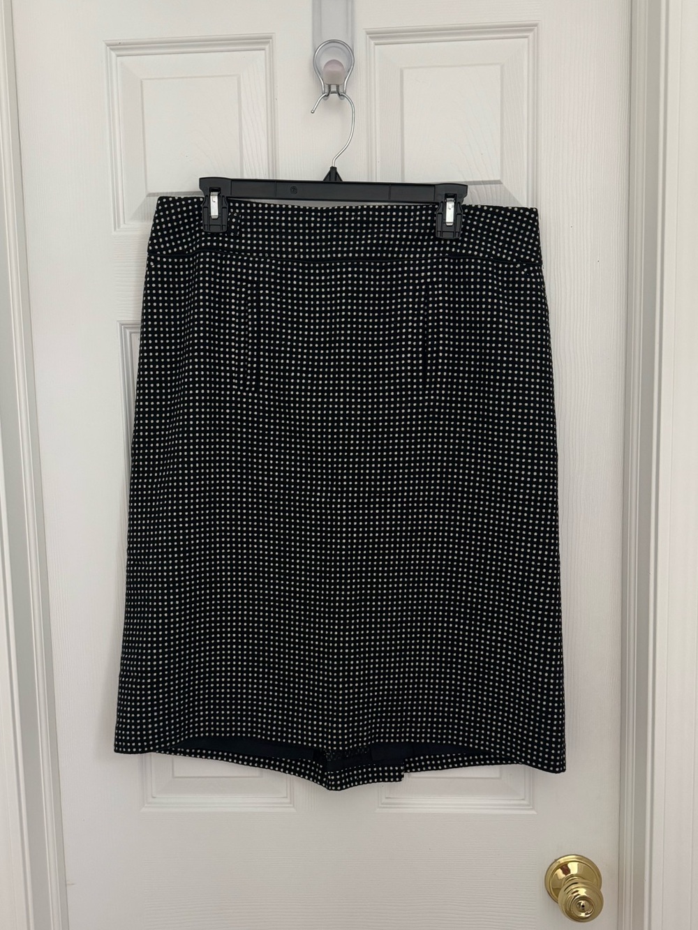 Ann Taylor Women’s Size 12 Black White Dot A-Line Skirt